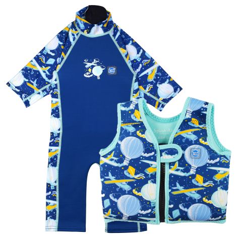 Up in the Air Go Splash Swim Vest and UV Sun & Sea Suit Bundle