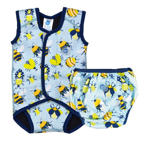 Baby Wrap & Size Adjustable Swim Nappy Bugs Life