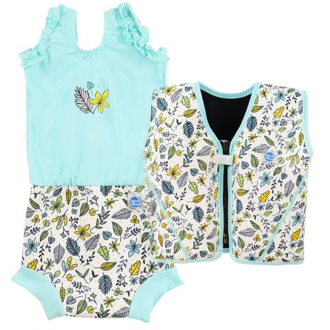 Fallen Leaves Go Splash Float Jacket and Happy Nappy Costume