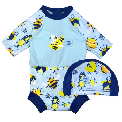 Bugs Life Happy Nappy Sunsuit and Swim Hat Bundle