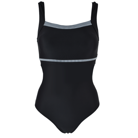 Ladies Monochrome Swimming Costume