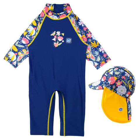 Garden Delight Toddler UV Suit and Legionnaire Hat Bundle