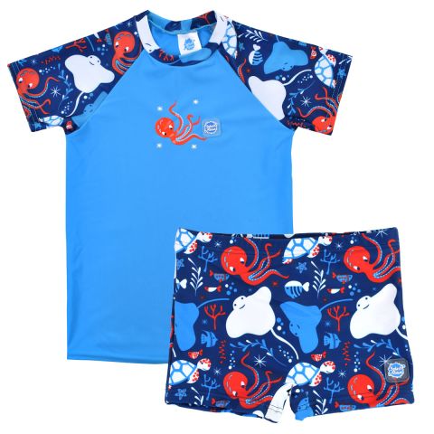 Under the Sea Rash Top & Trunks