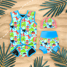 happy nappy wetsuit garden birds bundle